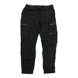 NWT BANANA REPUBLIC Women's TENCEL Soft Cargo Pants SMALL Black #536089